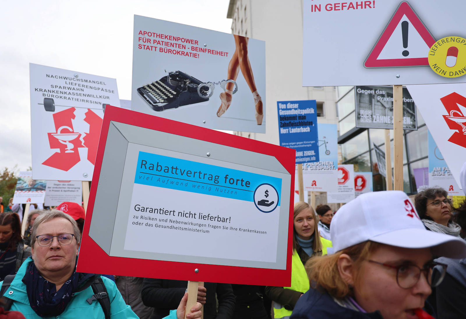 Apotheken- und Ärzte-Protest in Erfurt
