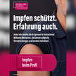 Kampagnen-Motiv der KBV zu Impfungen in Arztpraxen