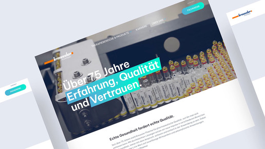 Website Mundgesundheit Kreusler Pharma Schriftzug