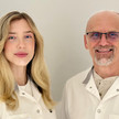Apotheker Dr. Michael Grintz mit Apothekerin Lea Minio im Porträt.