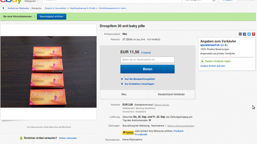 drospifen ebay screenshot