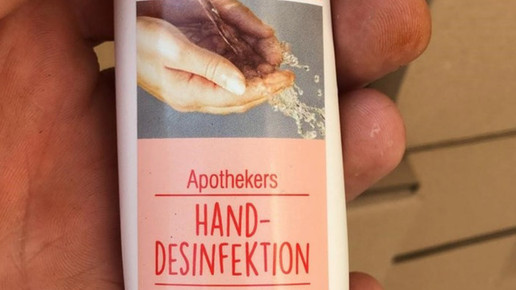 Falsch deklariertes Desinfektionsmittel im Umlauf