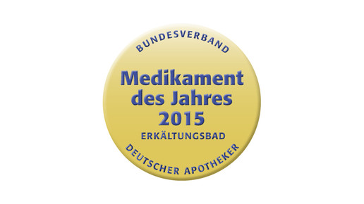 Siegel Medikament des Jahres 2015 erkaeltungsbad bvda