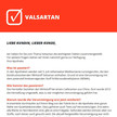 Valsartan: Kundeninfo zum Download