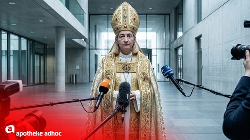 Nina Warken als Papst