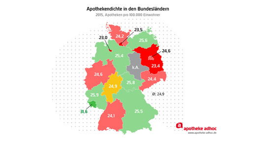 apothekendichte-2015 pro bundesland