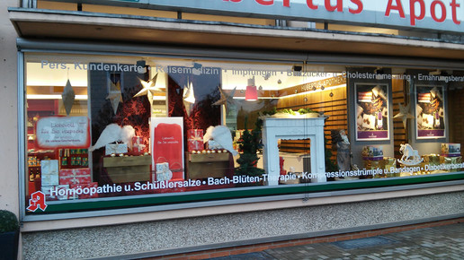 weihnachtsdeko hubertus-apotheke stederdorf hubertus-apo