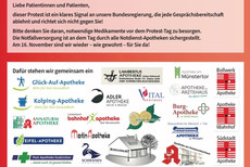 Plakataktion der Glück-Auf-Apotheke Euskirchen