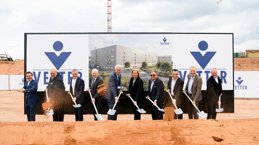 Spatenstich am neuen Produktionsstandort von Vetter in Saarlouis