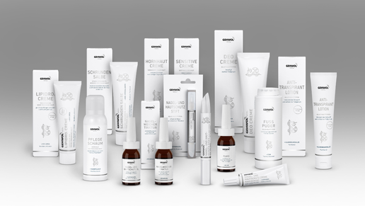 „Das GEHWOL MED Sortiment mit 13 Spezialpräparaten“.