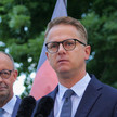 Linnemann steht vor „Mammutaufgabe“ Carsten Linnemann und Friedrich Merz beim Pressestatement