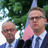 Carsten Linnemann und Friedrich Merz beim Pressestatement