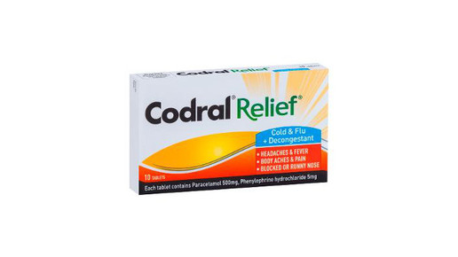 codral relief paracetamol phenylephrin j j