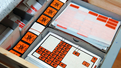 Etiketten für Gefahrstoffe