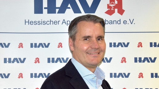 Portrait Foto von Holger Seyfarth, dem Vorsitzenden des Hessischen Apothekerverbandes (HAV)