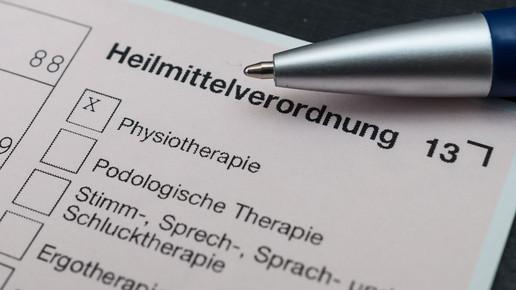 Rezept über Physiotherapie