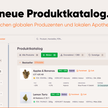 Vorschau des neuen Cantourage Produktkatalogs mit Filterfunktion und digitaler Produktübersicht für Apotheken.