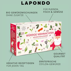 Dekoratives Bild: Angebildet wird der Adventkalender "Würzige Weihnachten"