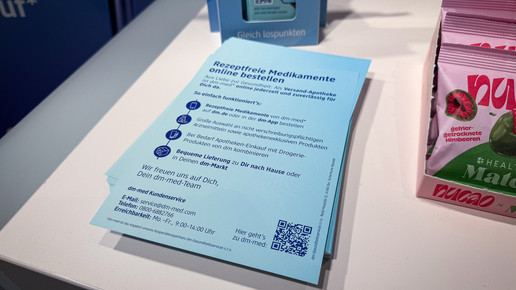 Flyer im dm-Markt