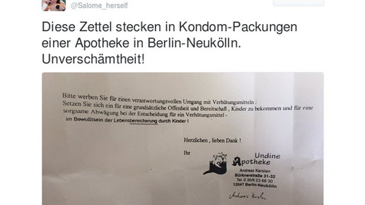 twitter undine apo neukoelln kondom screenshot