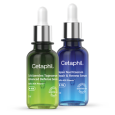 Cetaphil Schützendes Tagesserum (AM) und Repair Nachtserum (PM)