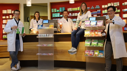 Foto: Das Team der Lemberg-Apotheke in Gosheim.