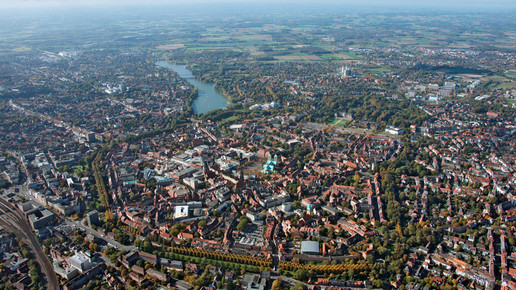 muenster altstadt-luftbild1 Presseamt Muenster Bernhard Fischer