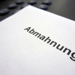 Ein Fax mit der Aufschrift Abmahnung