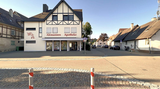 Die Alemannen-Apotheke in Friesenheim von außen