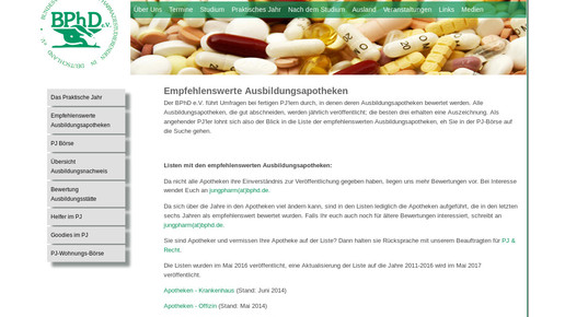 empfehlenswerte ausbildungsapotheken screenshot