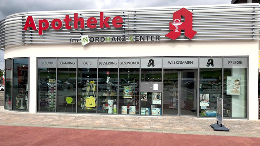 Foto: Front der Nordharz-Apotheke Blankenburg