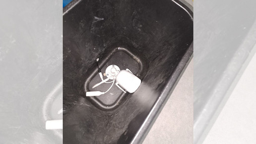 Eine Kamera in einem Mülleimer. Mehr dazu im Artikel.