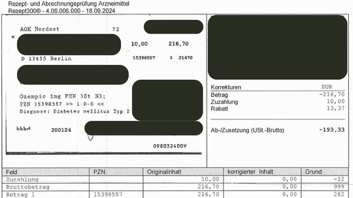 Ozempic-Retax: Hätte diese Fälschung auffallen müssen?