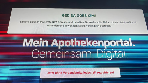 Gedisa: In drei Schritten zur KIM-Adresse
