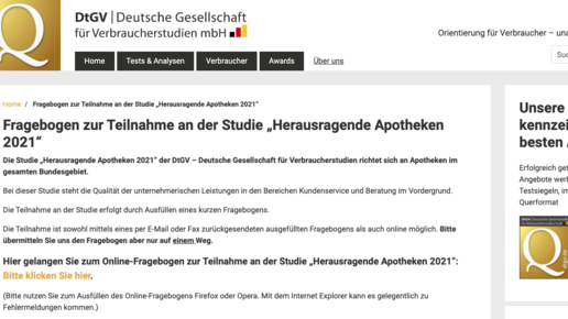 Gütesiegel: 790 Euro für „Herausragende Apotheken 2021“