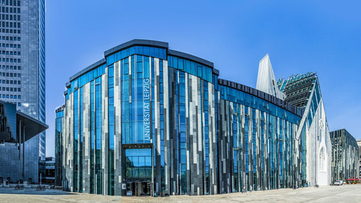 Glasgebäude der Universität Leipzig