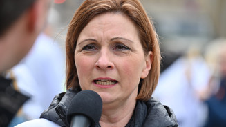 Daniela Hänel auf Demo