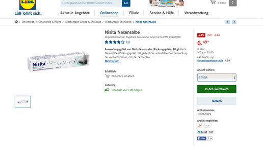 lidl nasensalbe screenshot