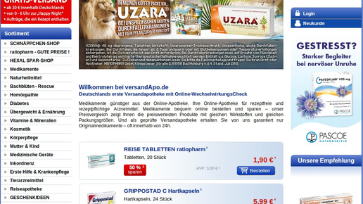 versandapode screenshot