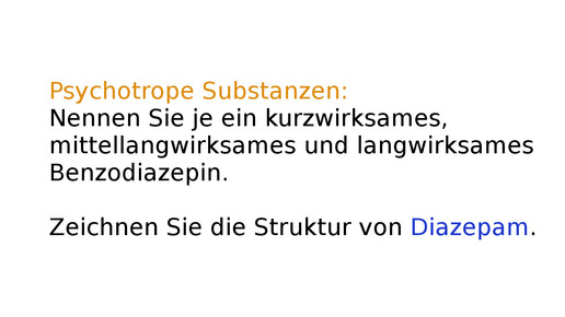 benzodiazepine pruefungsfrage aa
