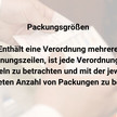 Teil 7: § 8 Packungsgrößen