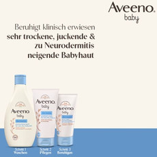 Aveeno® Baby - Pflege für normale bis sehr trockene, empfindliche Babyhaut.
