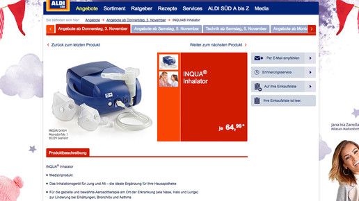 inqua inhalator aldi scs