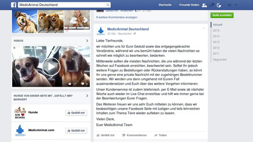medicanimal facebook screen
