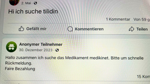Rx-Flohmarkt bei Facebook