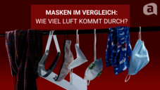 Masken im Test: Wie viel Luft kommt durch?