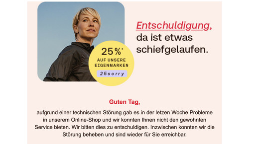 Shop Apotheke: Rabatt wegen Störung