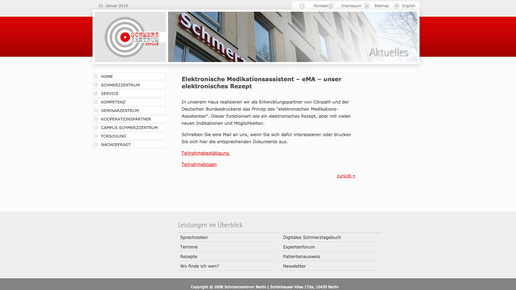 schmerzzentrum screenshot
