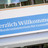 Schild „Herzlich willkommen“ im BMG
