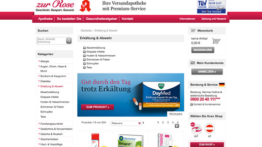 zurrose erkaeltung daymed scs